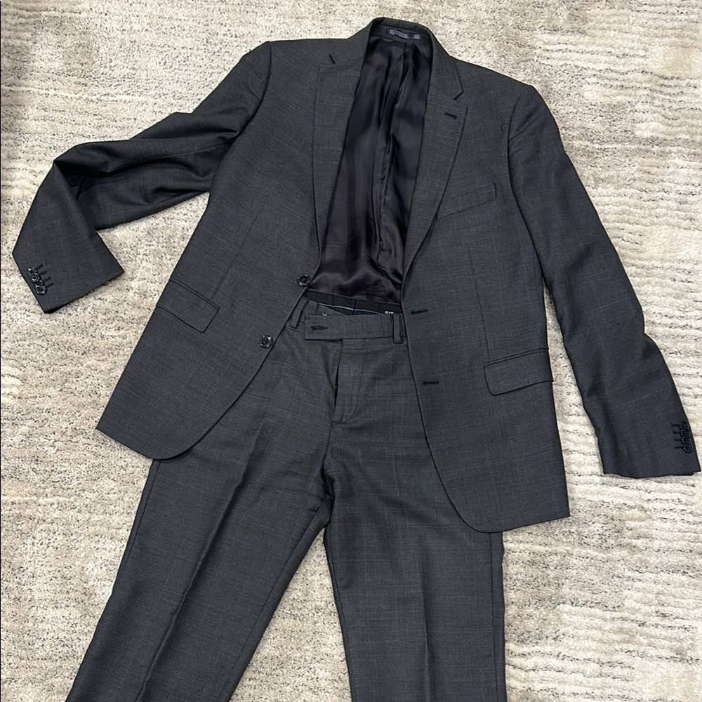 Cyrillus Gray Classic Suit Timeless Design